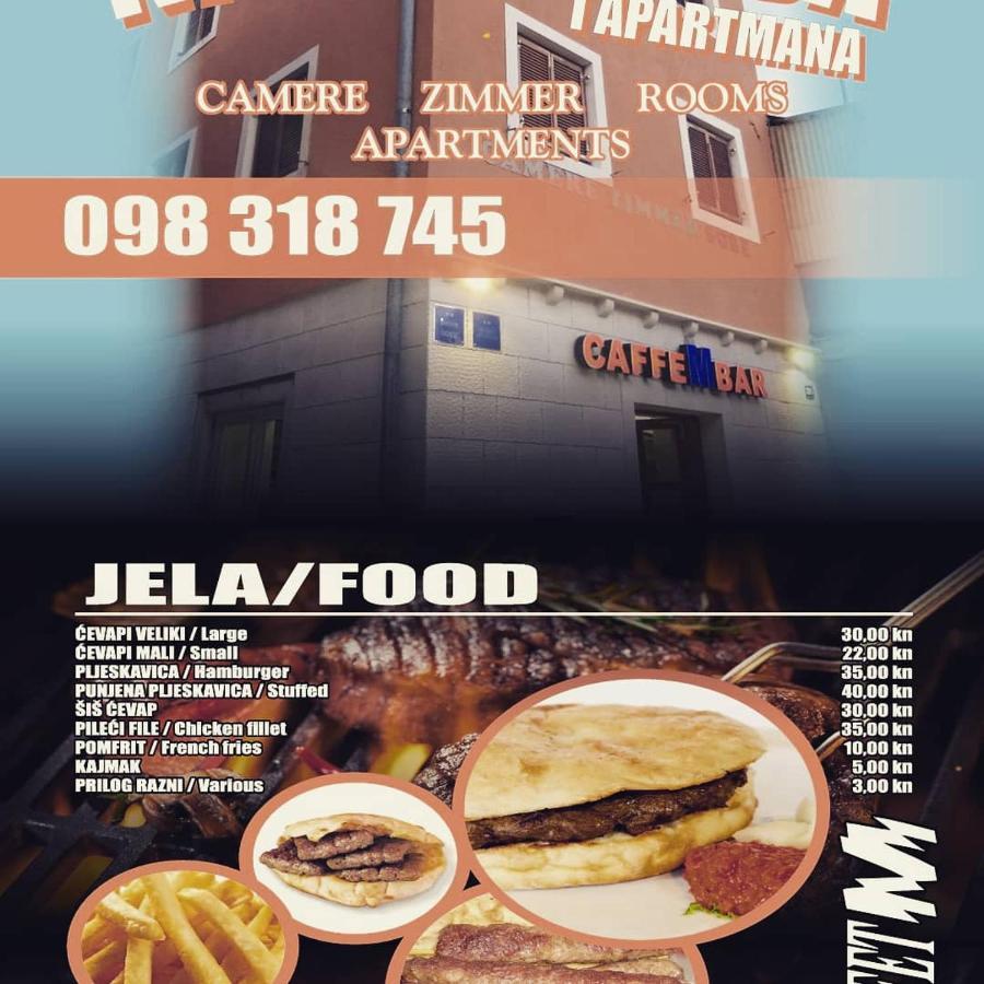 Buffet M Apartments And Rooms Obrovac Bagian luar foto